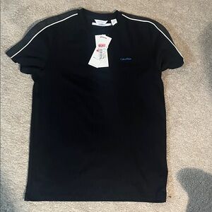 KIDS 🧒 Calvin Klein Black Tee with White Accents
